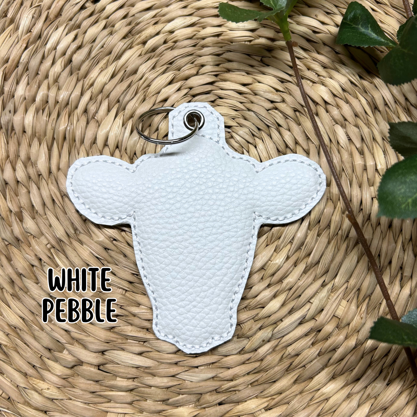 Cow Head Keychain | Bag Tag | Key Accessory
