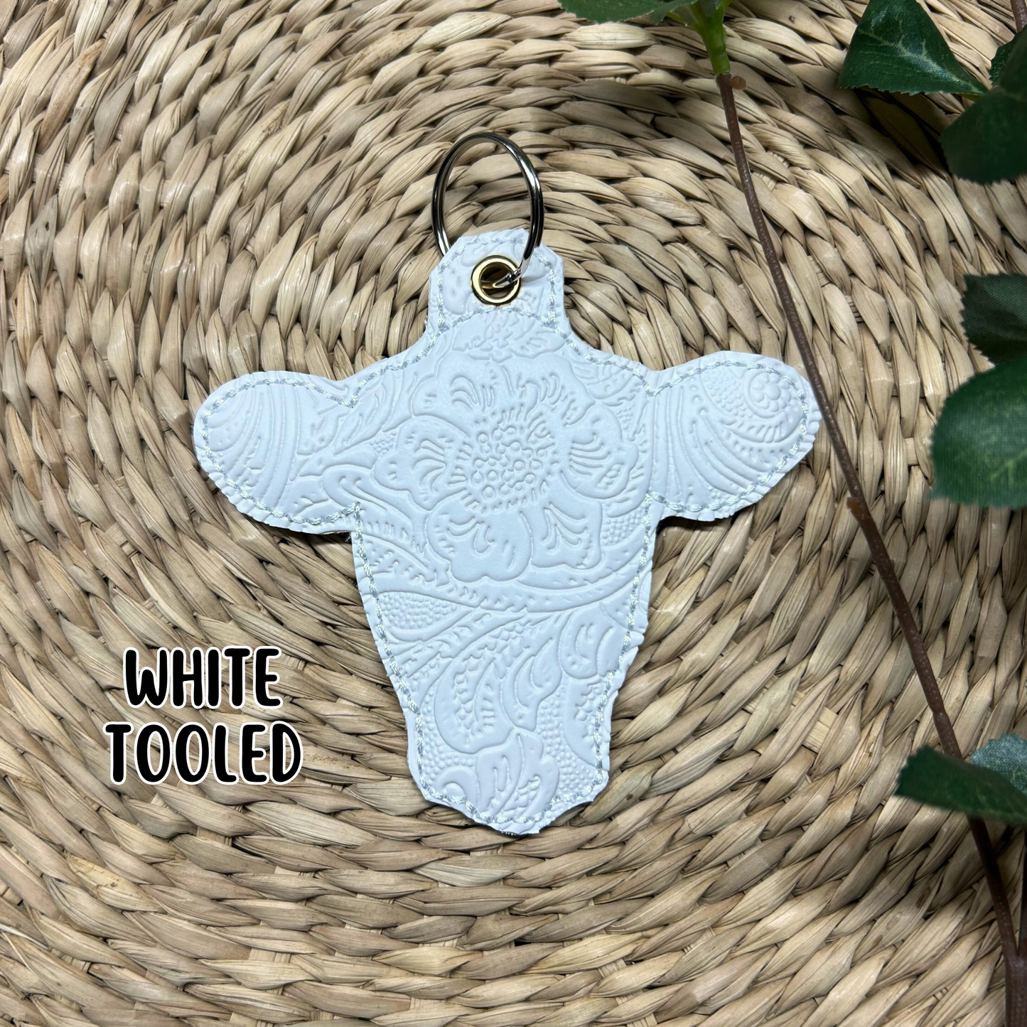 Cow Head Keychain | Bag Tag | Key Accessory
