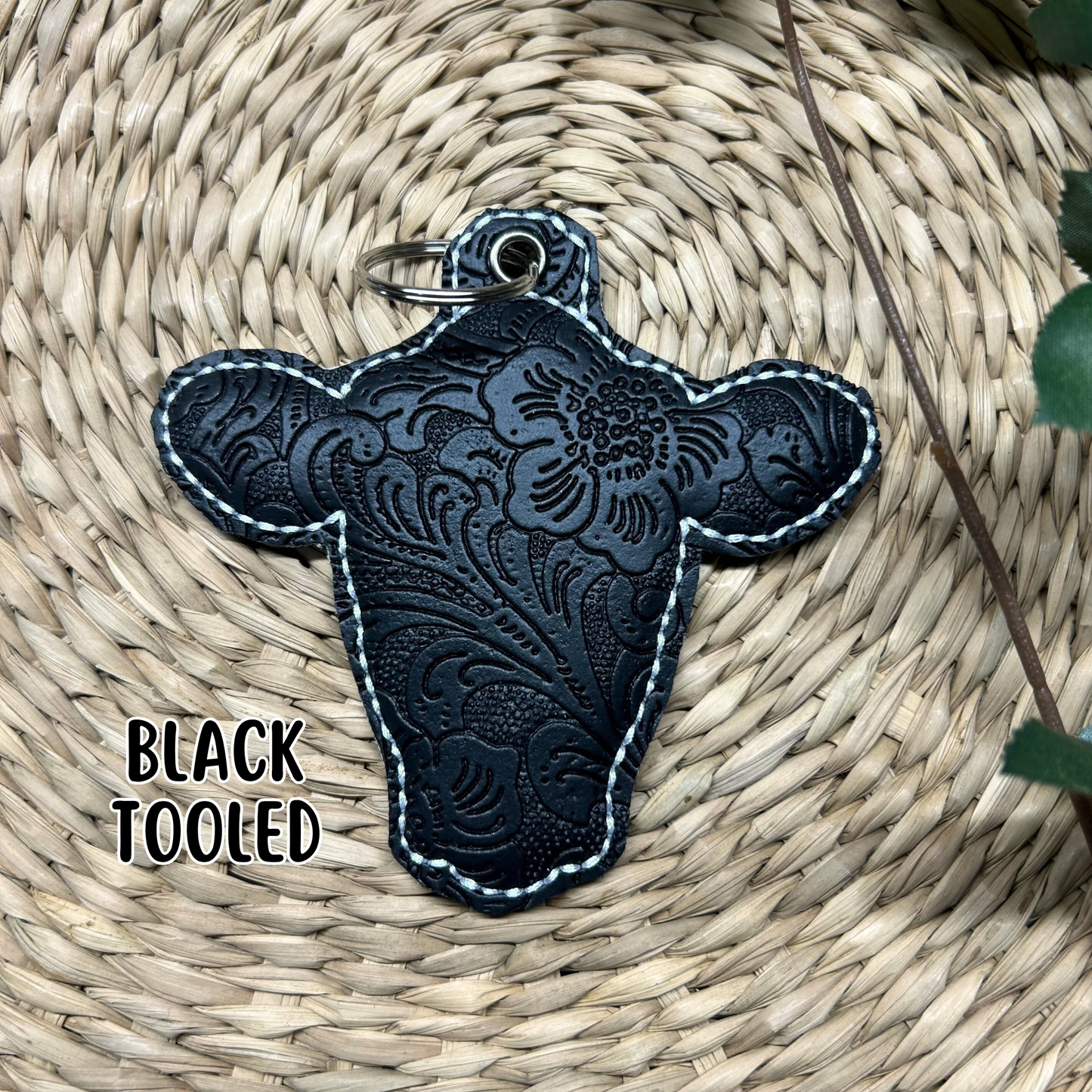 Cow Head Keychain | Bag Tag | Key Accessory