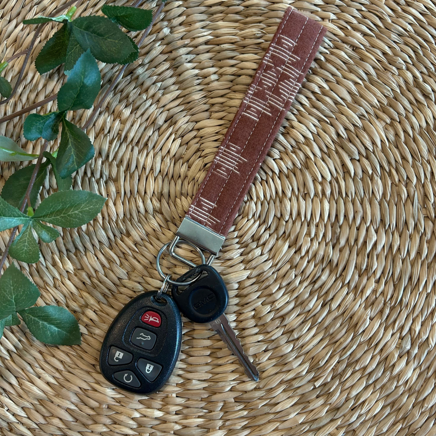 Flannel Keychain Wristlet
