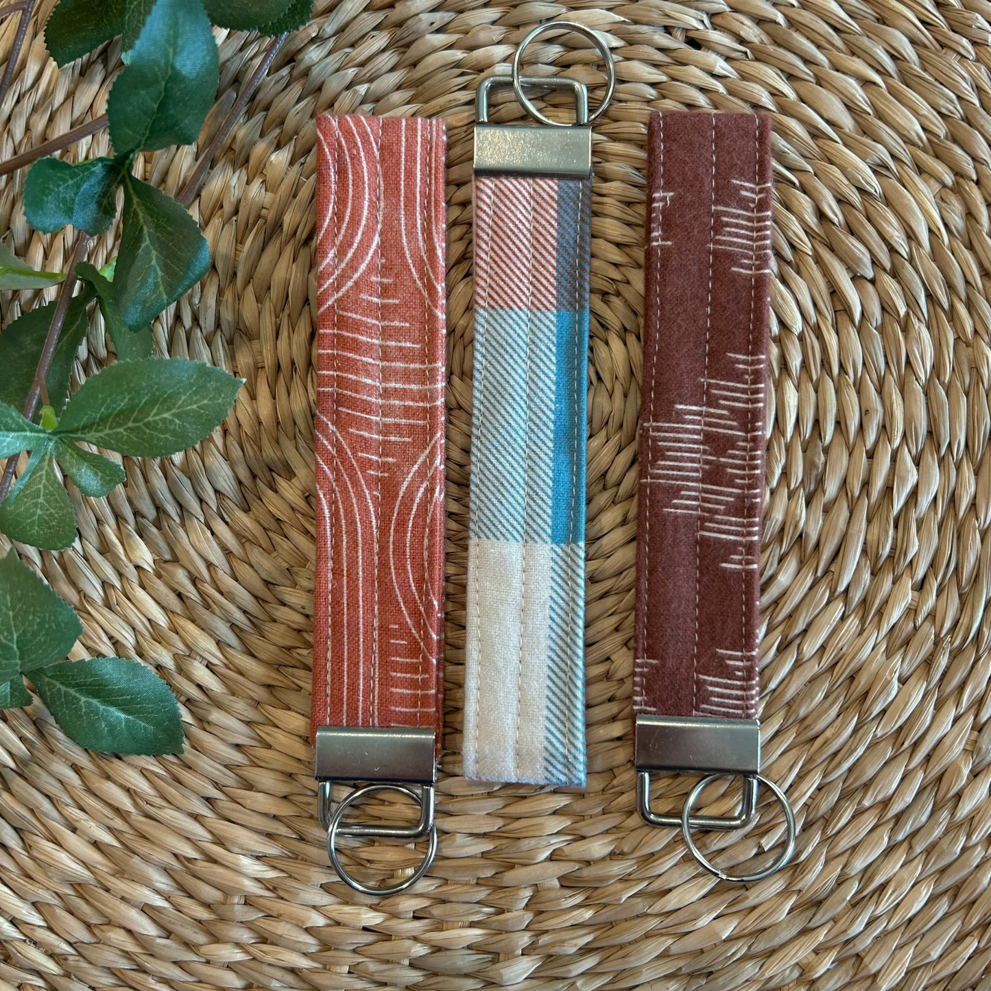 Flannel Keychain Wristlet