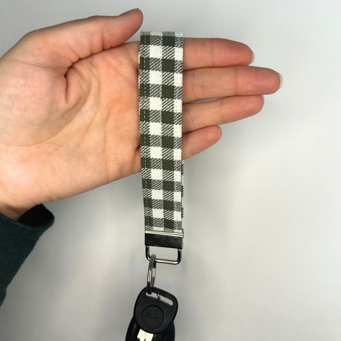 Gingham Check Keychain Wristlet