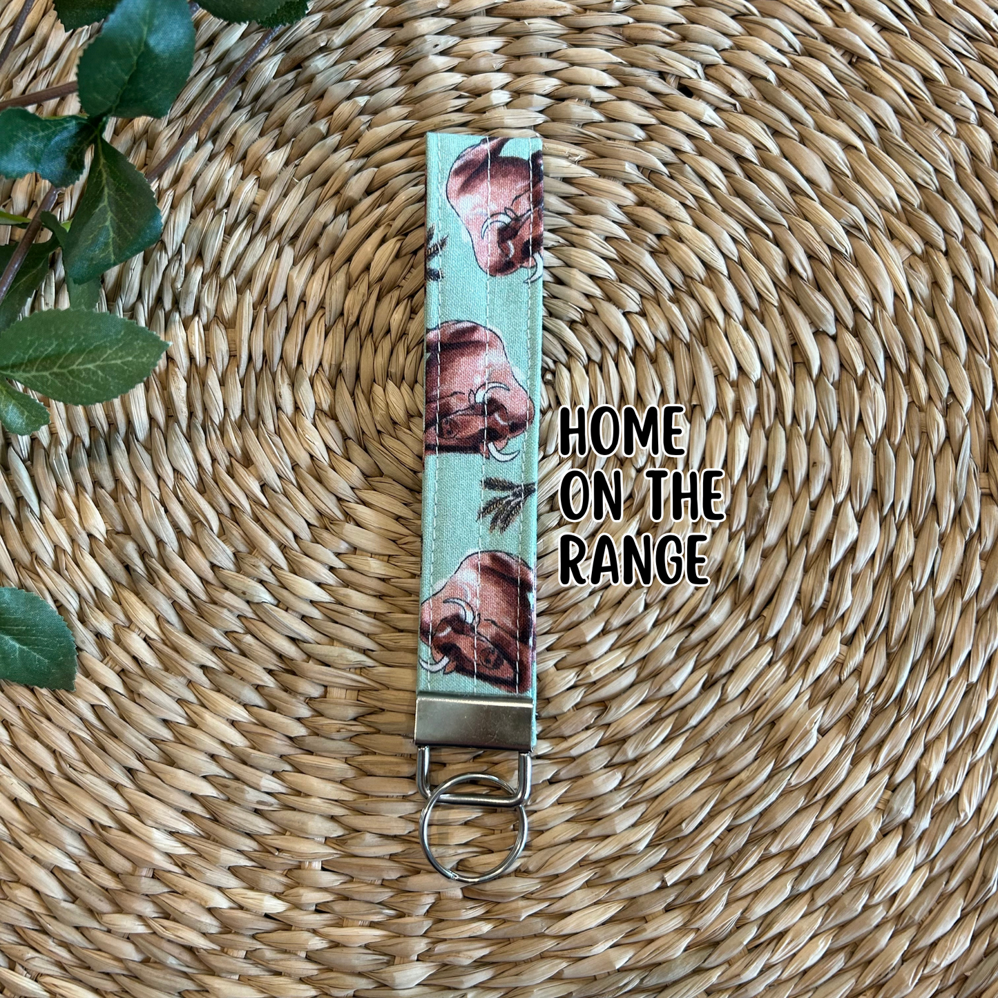 Western Keychain Wristlet