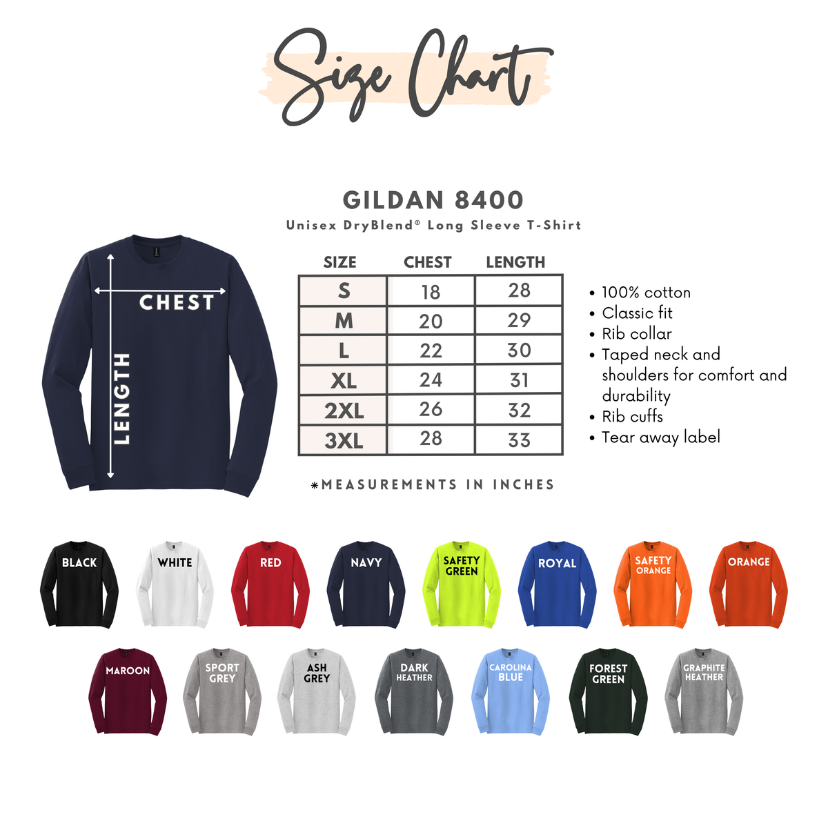 Adult 26-27 Snowflake Series Long Sleeve T-Shirt