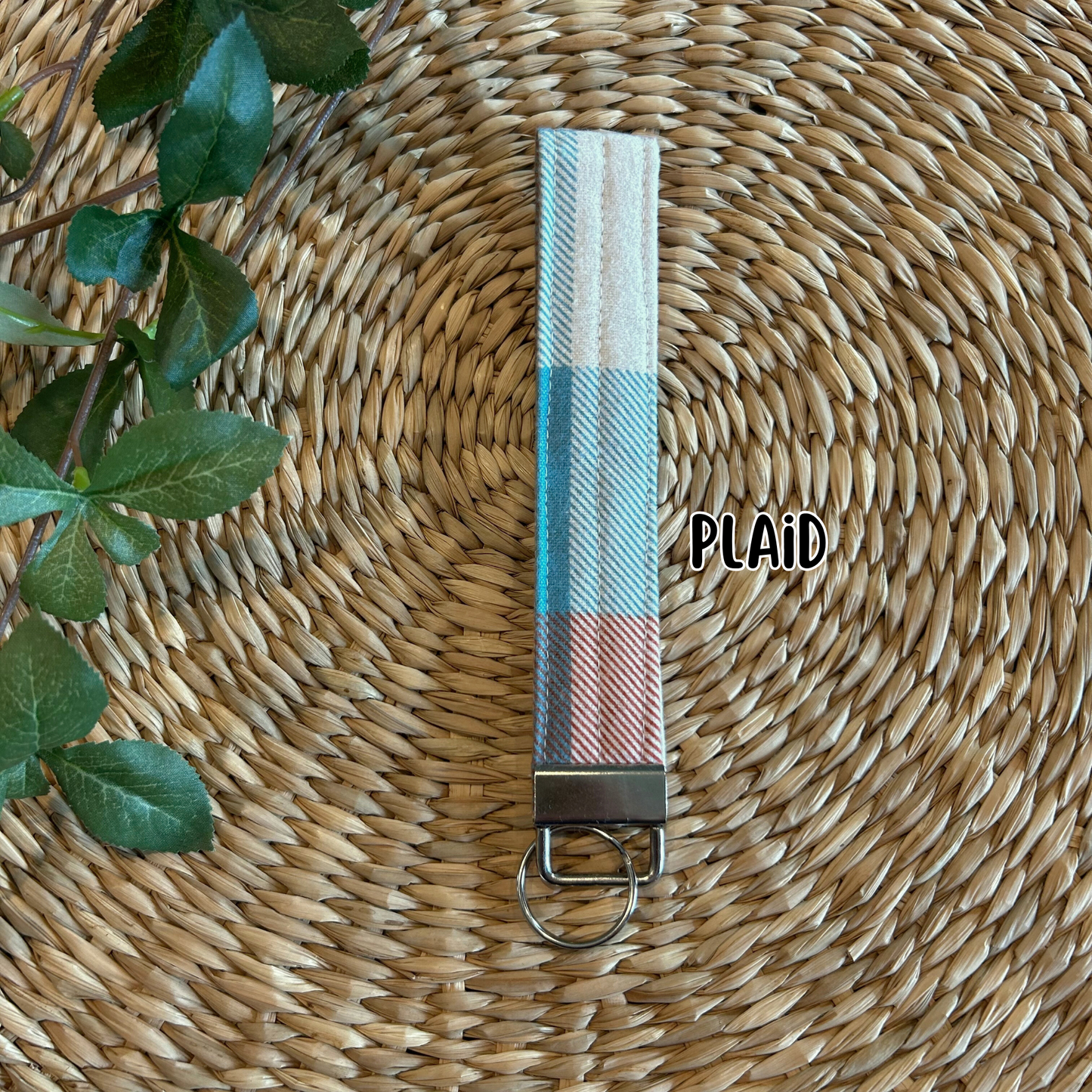 Flannel Keychain Wristlet
