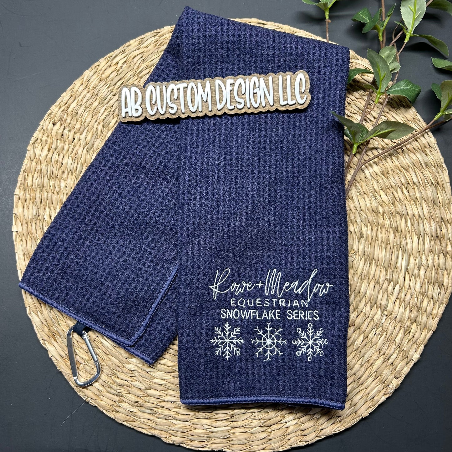 Snowflake Series Golf Towel