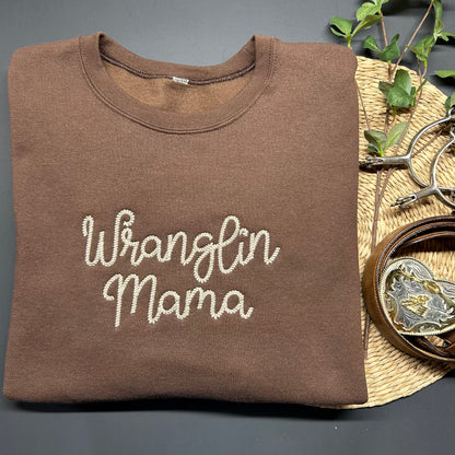 Wranglin Mama Crewneck Sweatshirt
