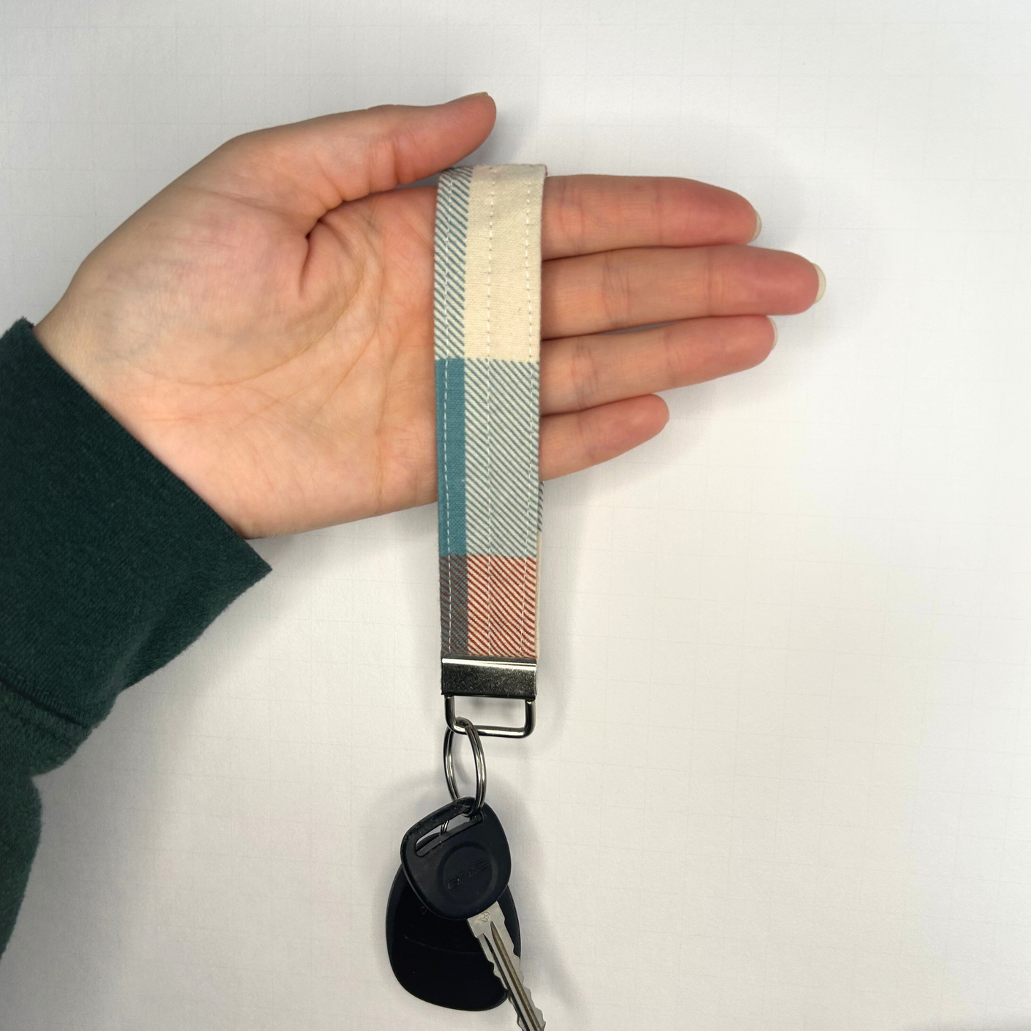 Flannel Keychain Wristlet
