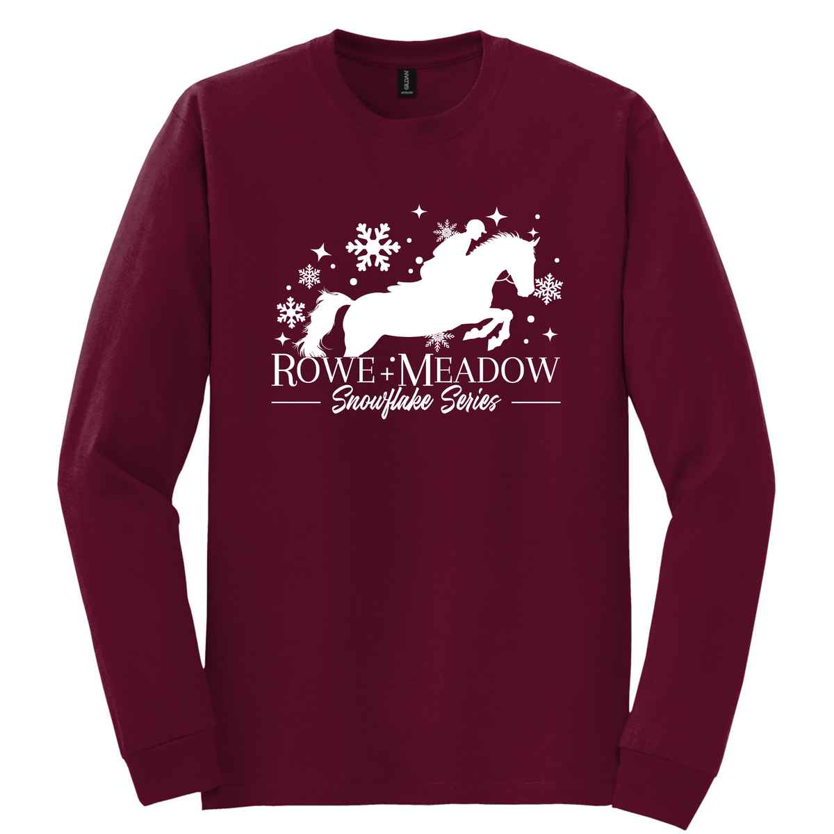 Adult 26-27 Snowflake Series Long Sleeve T-Shirt