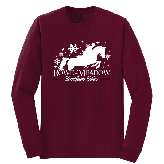 Adult 26-27 Snowflake Series Long Sleeve T-Shirt